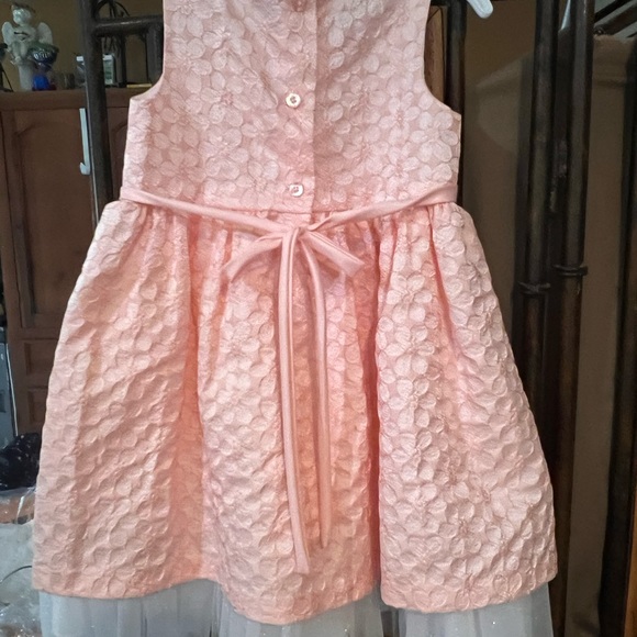 La Princess Dress Size 4T Rosy Pink w Grandma Nes Sweater Set - Picture 3 of 11